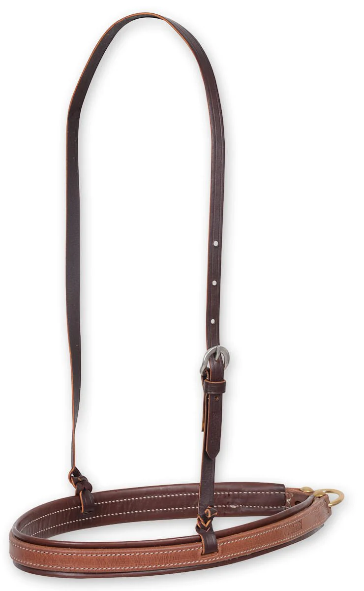 Martin Saddlery Stitched Harness Leather Noseband with Latigo Liner, Natural - Buy Pet Shop