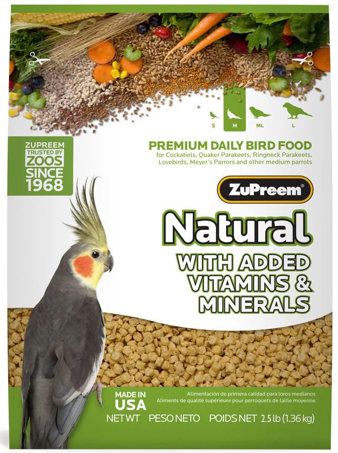 ZuPreem Natural Premium Daily Bird Food - Buy Pet Shop