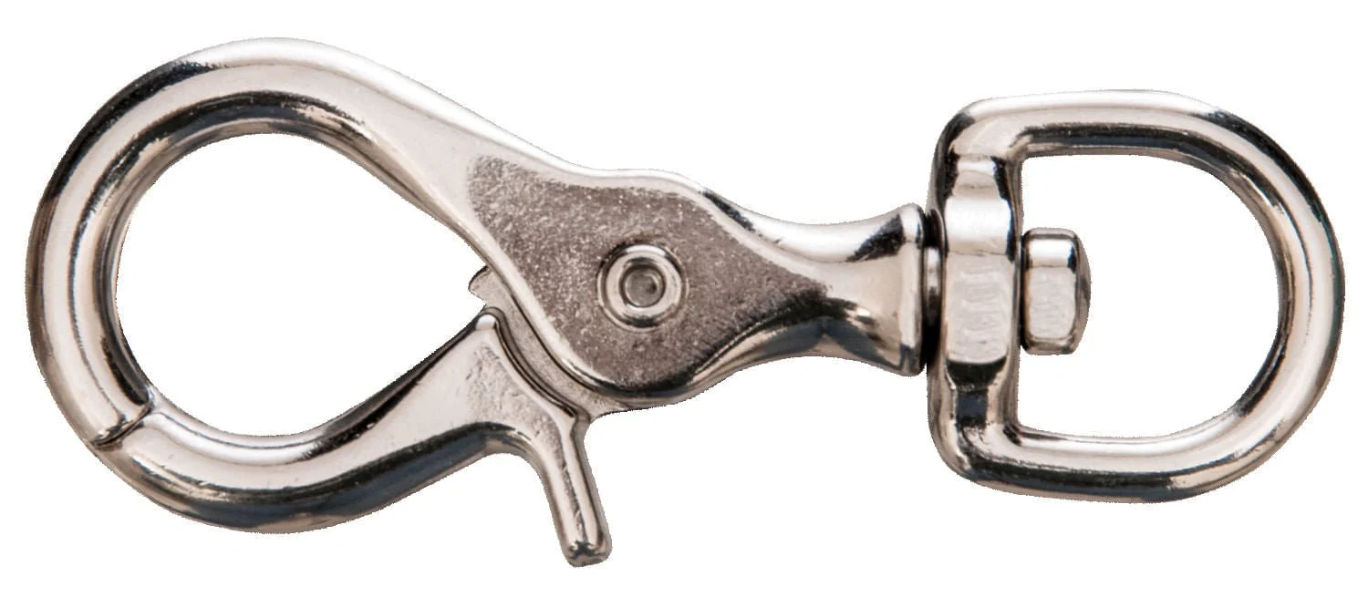 Giant Nickel-Plated Scissor Snap, 3-3/4