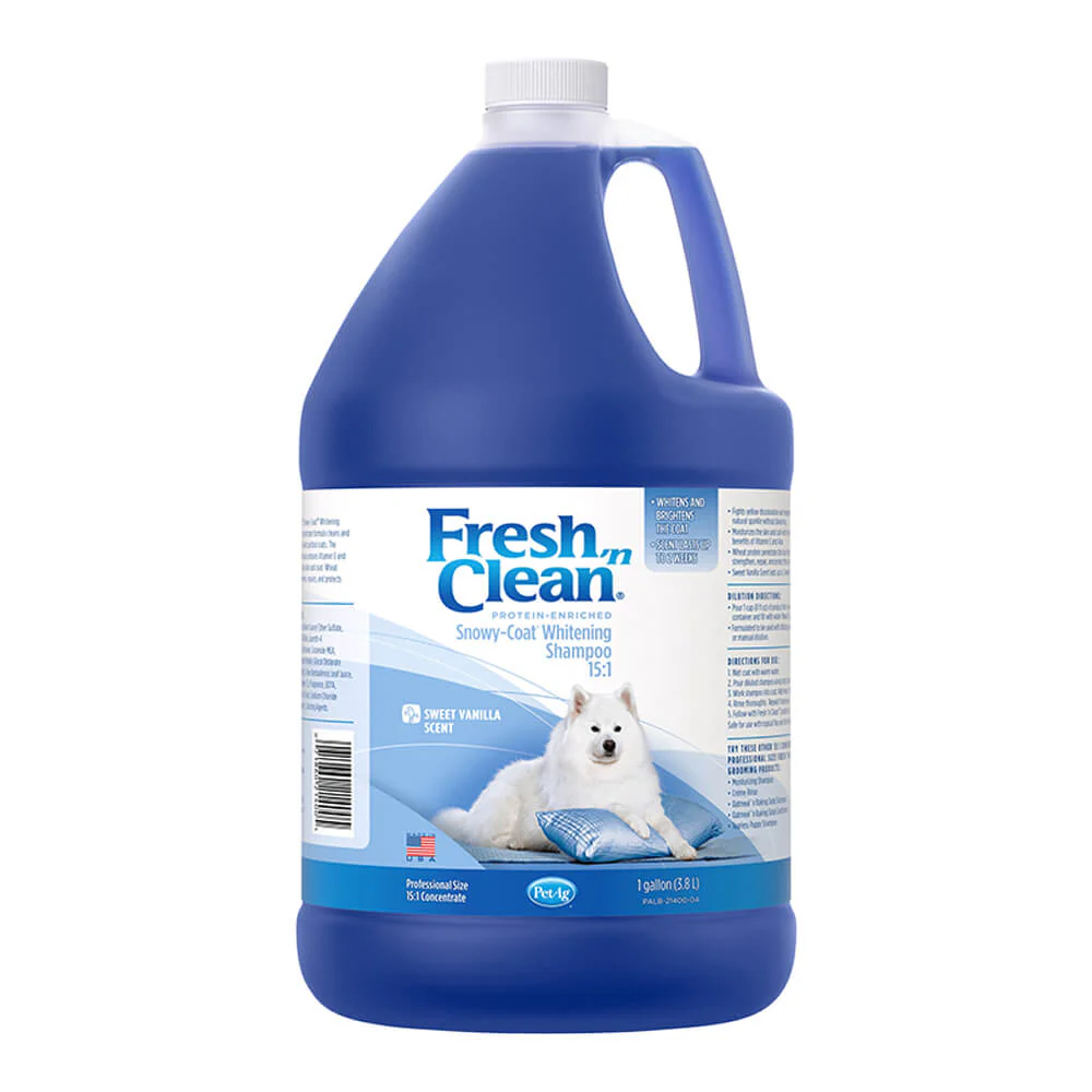 Fresh 'n Clean Snowy-Coat Whitening Shampoo, Sweet Vanilla, Gallon - Buy Pet Shop