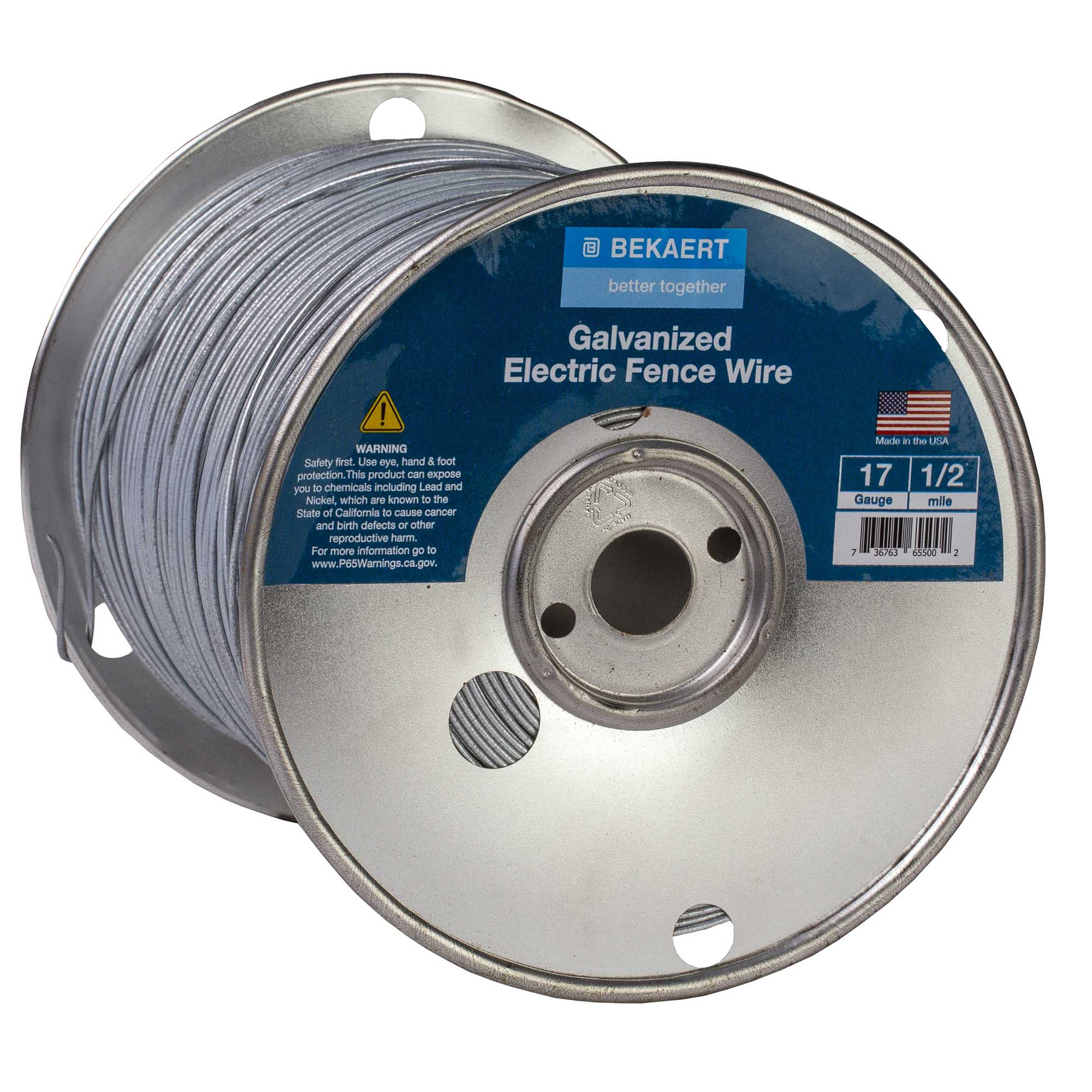 Bekaert 17 gauge Galvanized Electric Fence Wire, 2640 Feet - Buy Pet Shop
