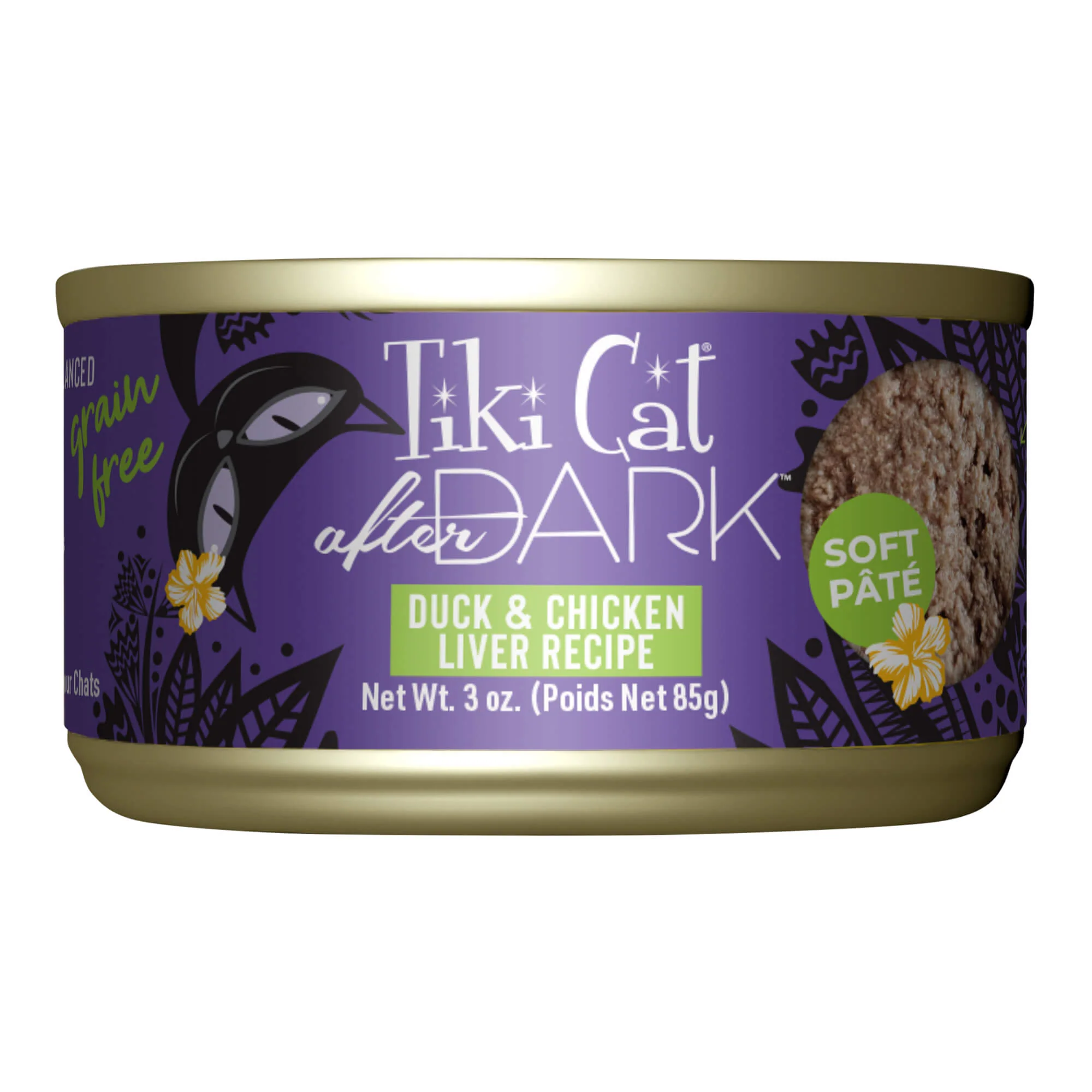 Tiki Cat After Dark Pate Wet Cat Food, Duck & Chicken Liver, 3 oz Cans, 12 ct - Buy Pet Shop