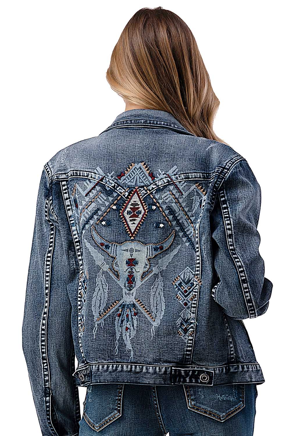 Grace in LA Steer Head Denim Jacket - Buy Pet Shop