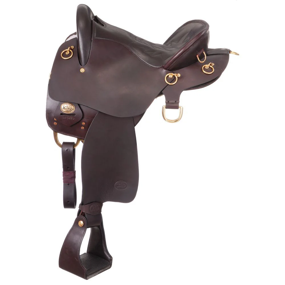 King Series Trekker Tooled Endurance Saddle with Horn - Buy Pet Shop