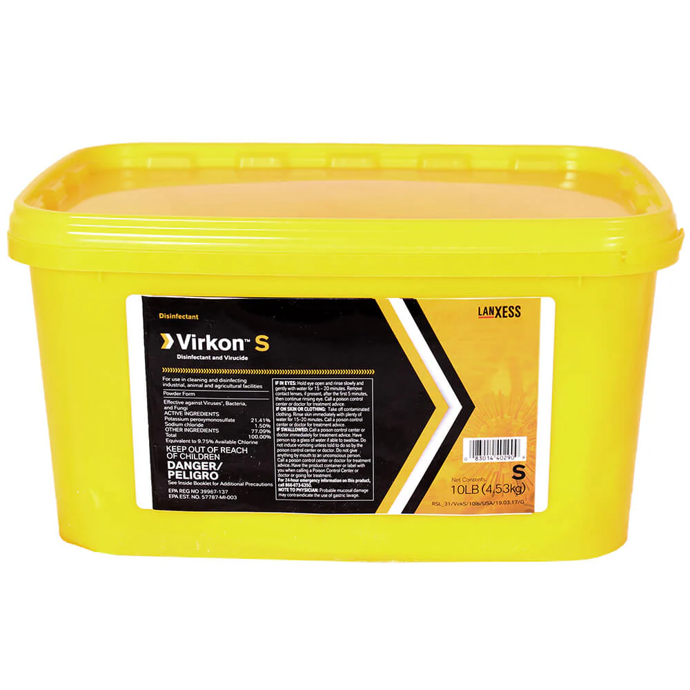 Virkon S Disinfectant Pail, 10 lb - Buy Pet Shop