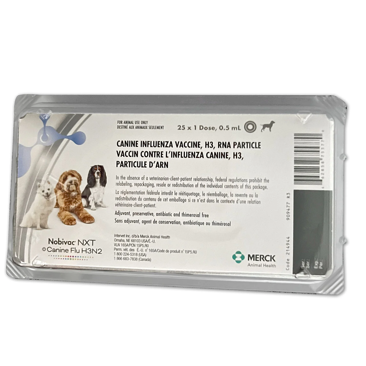 Nobivac NXT Canine Influenza H3N2, 25 x 1 Dose - Buy Pet Shop