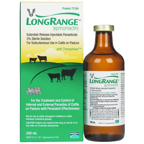 Rx LongRange (eprinomectin) ERI Extended-Release Injection for Cattle - Buy Pet Shop