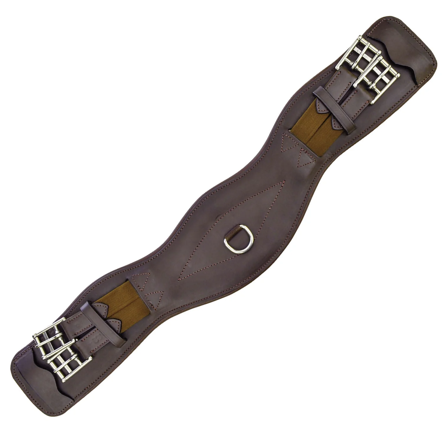 Uniquely English Contoured Monoflap Girth, Havana - Buy Pet Shop