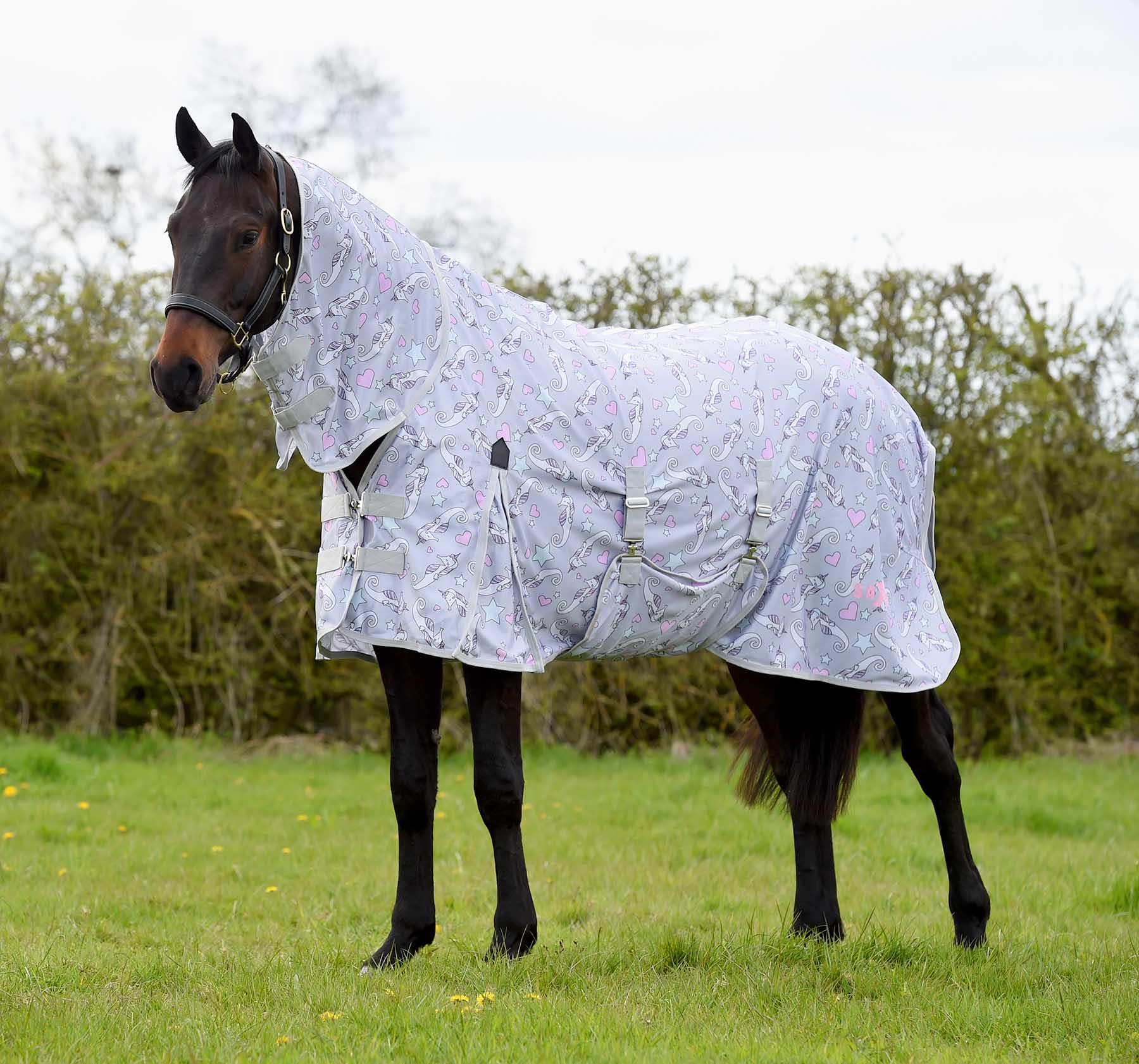 Saxon Combo Neck Horse Fly Sheet with Belly Wrap - Buy Pet Shop