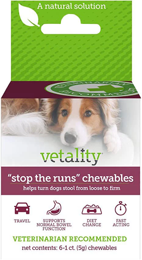 'Stop the Runs' Anti-diarrhea Chewables for Dogs, 6-1 ct - Buy Pet Shop