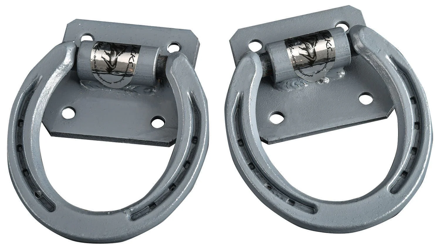 Steel Gray Horseshoe Cross Ties, pair - Buy Pet Shop