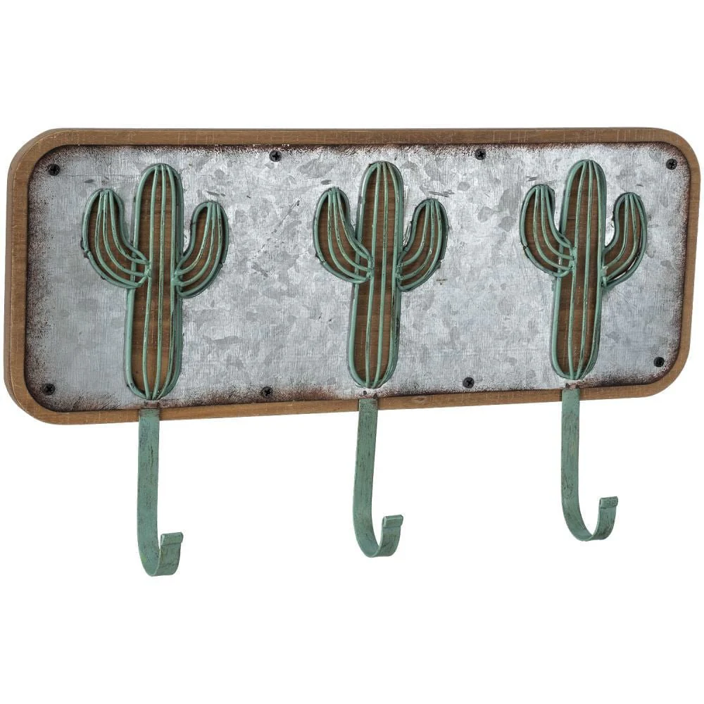 Southwest Cactus 3-Hook Wall Mount Hanging Hook, 19 x 16 - Buy Pet Shop