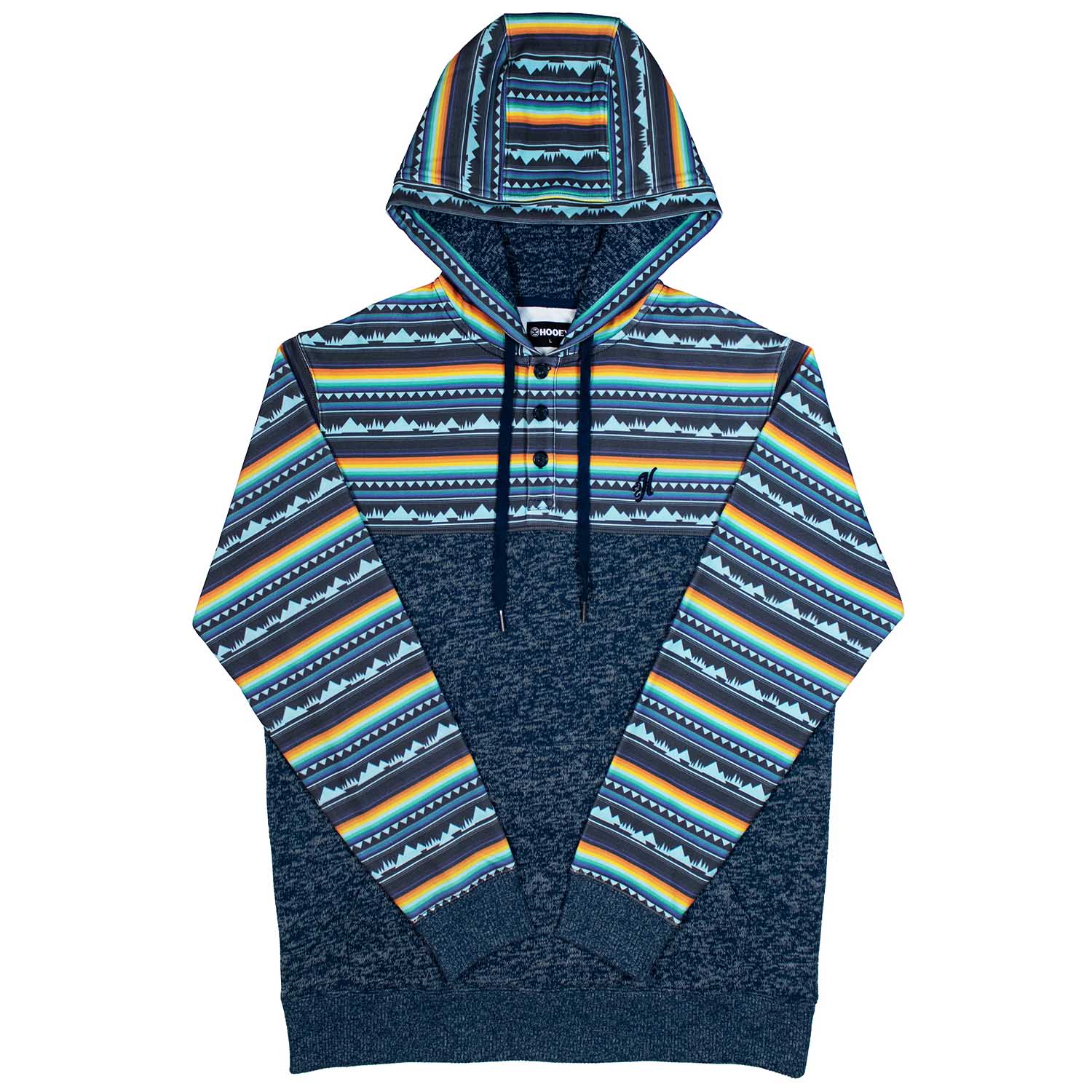 Hooey Jimmy Men's Hoodie, Navy & Stripe - Buy Pet Shop