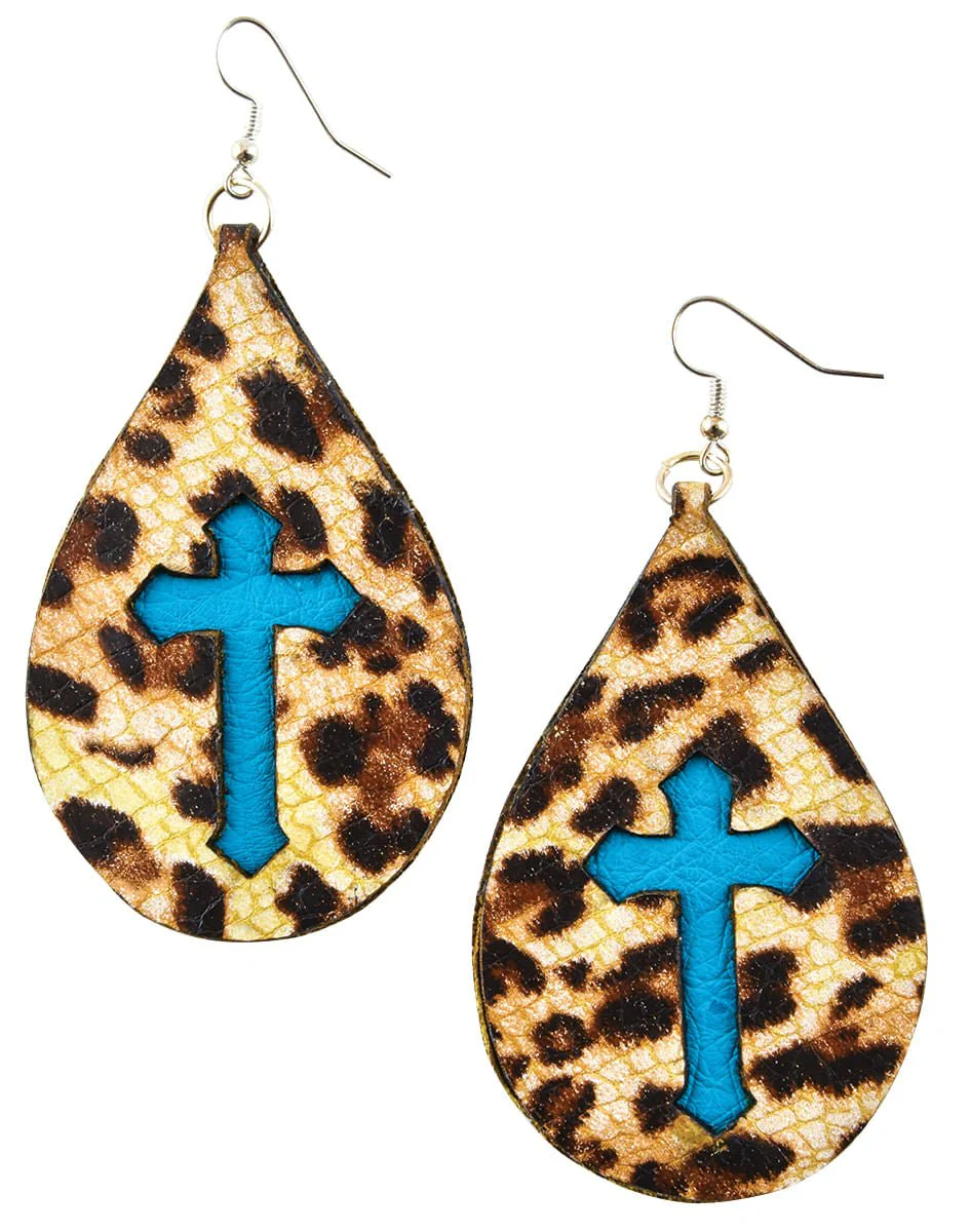 San Saba Cross Teardrop Earrings - Buy Pet Shop