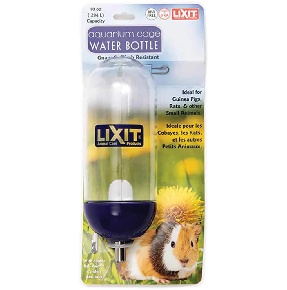 Lixit Wide Mouth Aquarium Cage Water Bottle, AC-10, 10 oz - Buy Pet Shop
