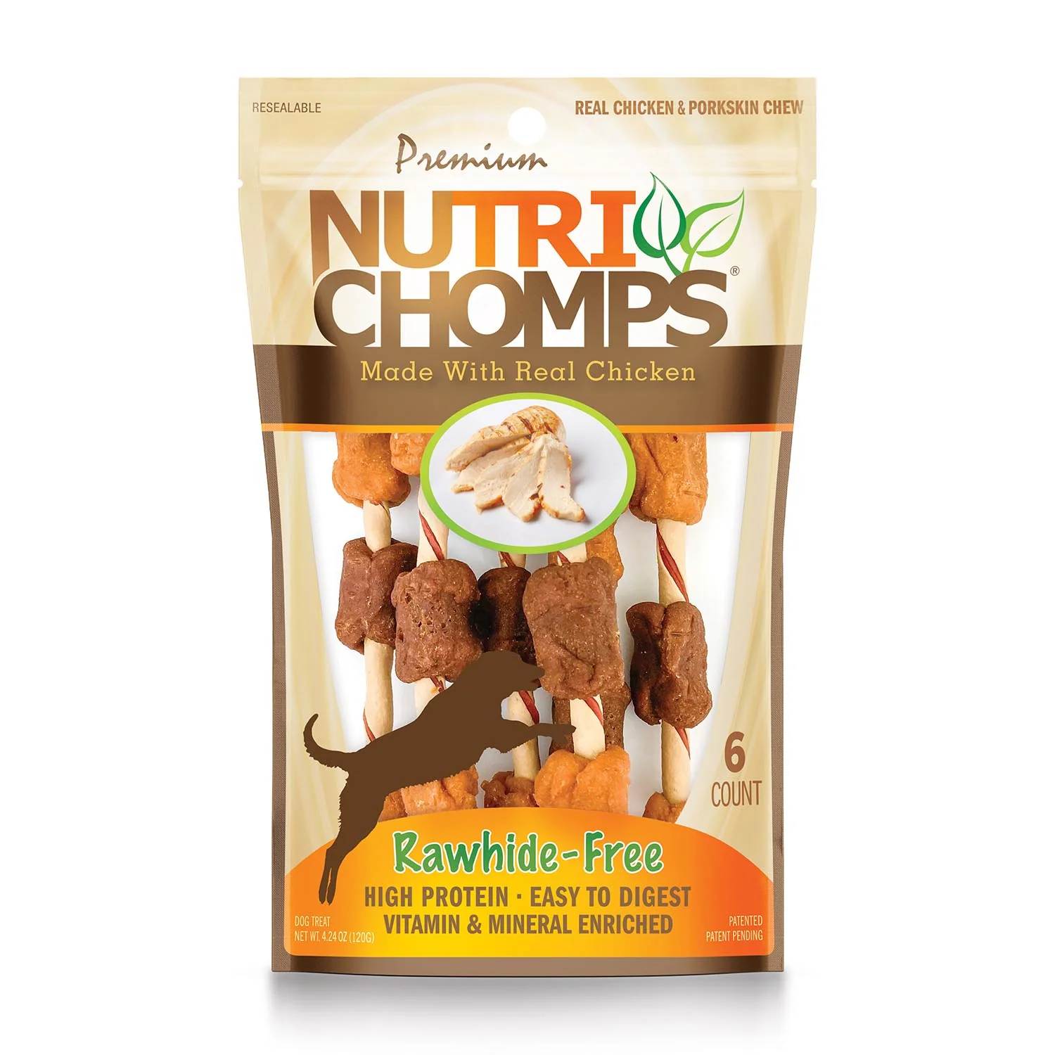 NutriChomps Chicken & Duck Kabob 6ct - Buy Pet Shop