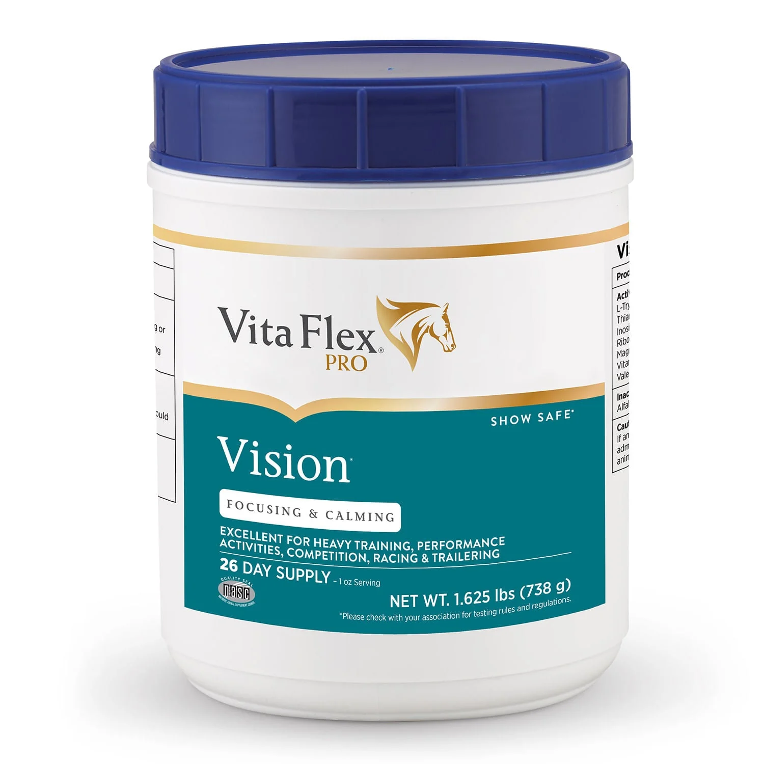 Vita Flex Vision Focusing and Calming Supplement for Horses, 1.625 Pounds - Buy Pet Shop