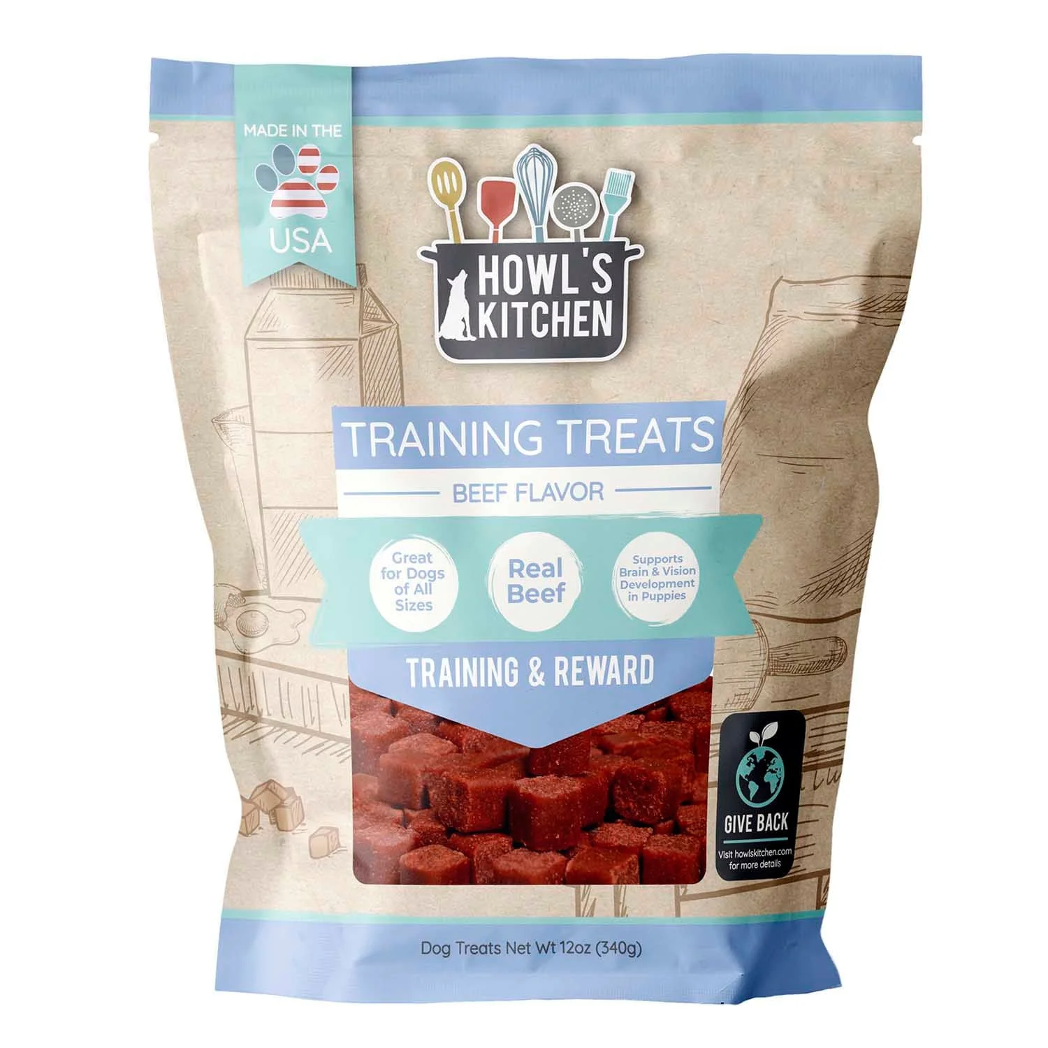 Howl's Kitchen Beef Flavor Training Bites, 12 oz - Buy Pet Shop