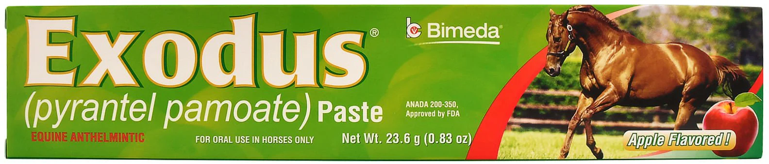 Exodus Pyrantel Pamoate Horse Dewormer Paste - Buy Pet Shop