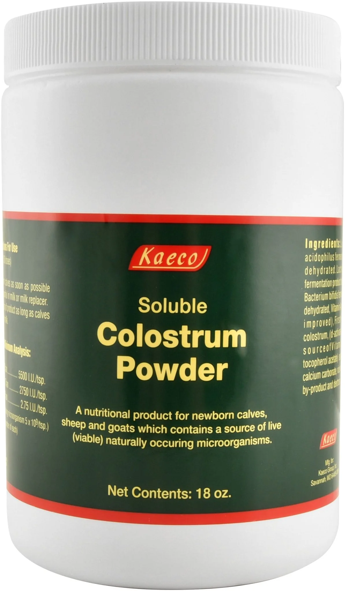 Kaeco Soluble Colostrum Supplement Powder, 18 oz - Buy Pet Shop