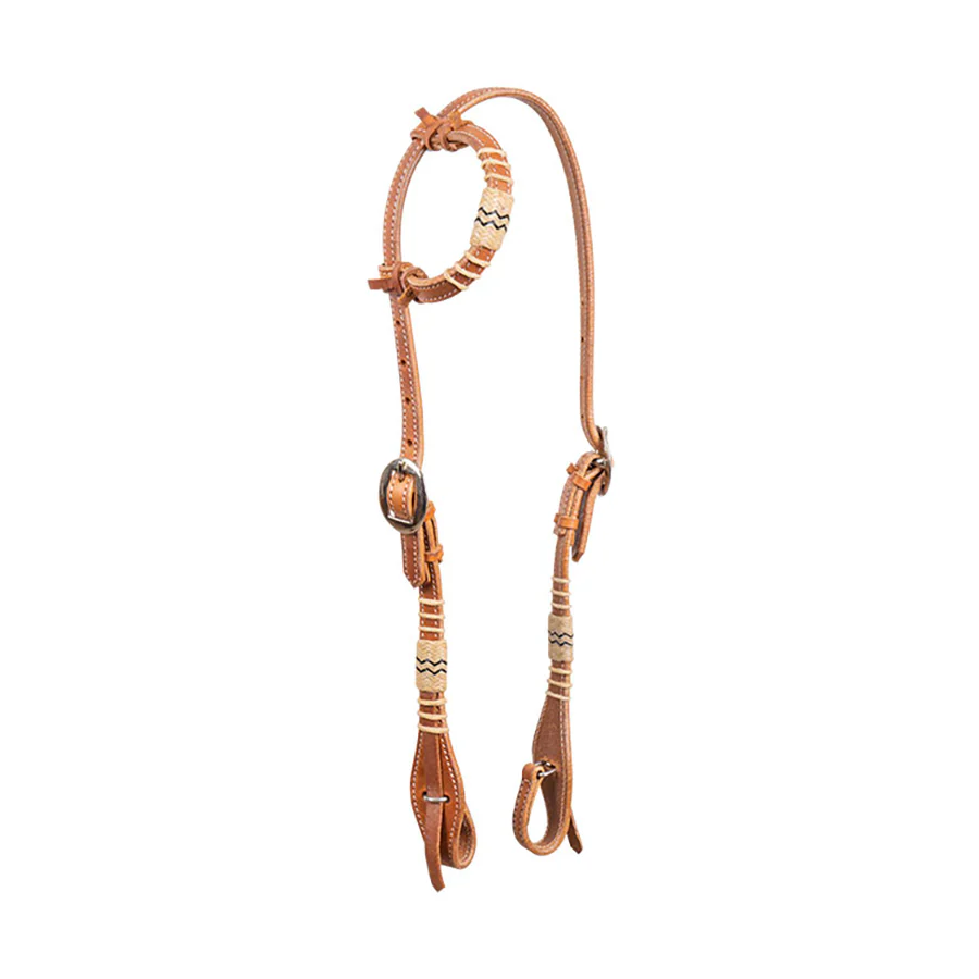 Harness and Rawhide One Ear Leather Headstall - Buy Pet Shop