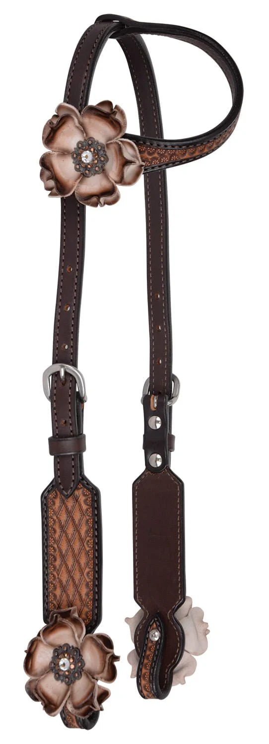 Circle Y Dusty Rose Vintage One Ear Headstall, Full - Buy Pet Shop