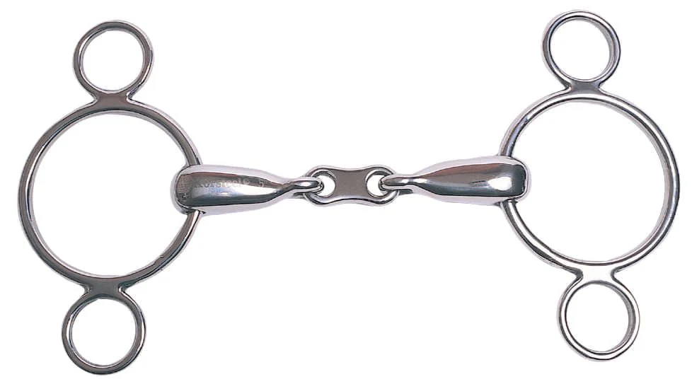 Korsteel French Link 2 Ring Dutch Gag Bit - Buy Pet Shop