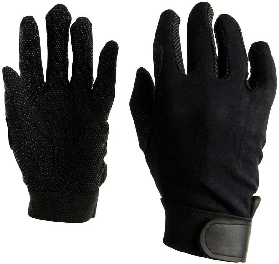 Weatherbeeta Good Hands Track Riding Gloves, Black, pair - Buy Pet Shop