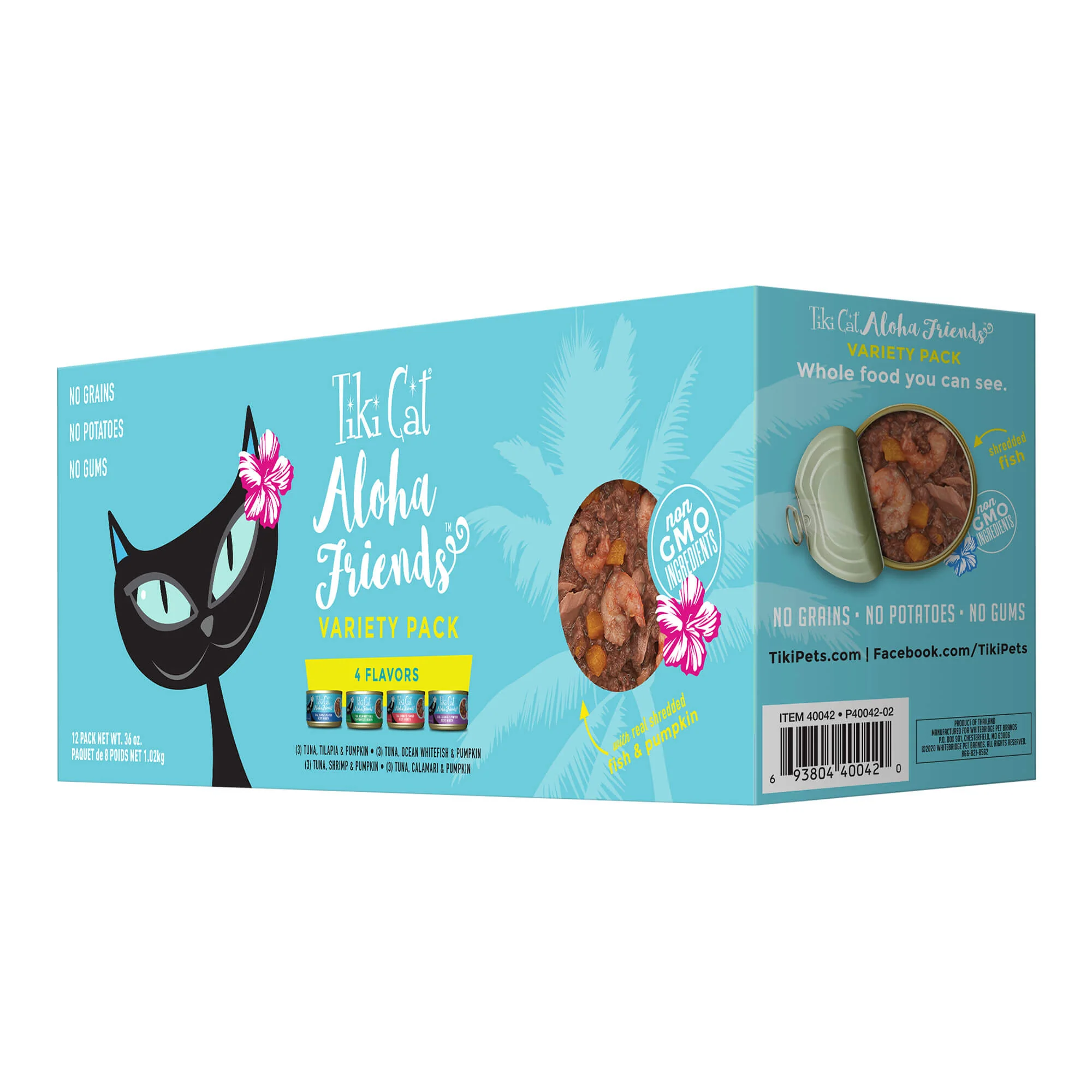Tiki Cat Aloha Friends Wet Cat Food, Variety Pack, 3 oz Cans, 12 ct - Buy Pet Shop