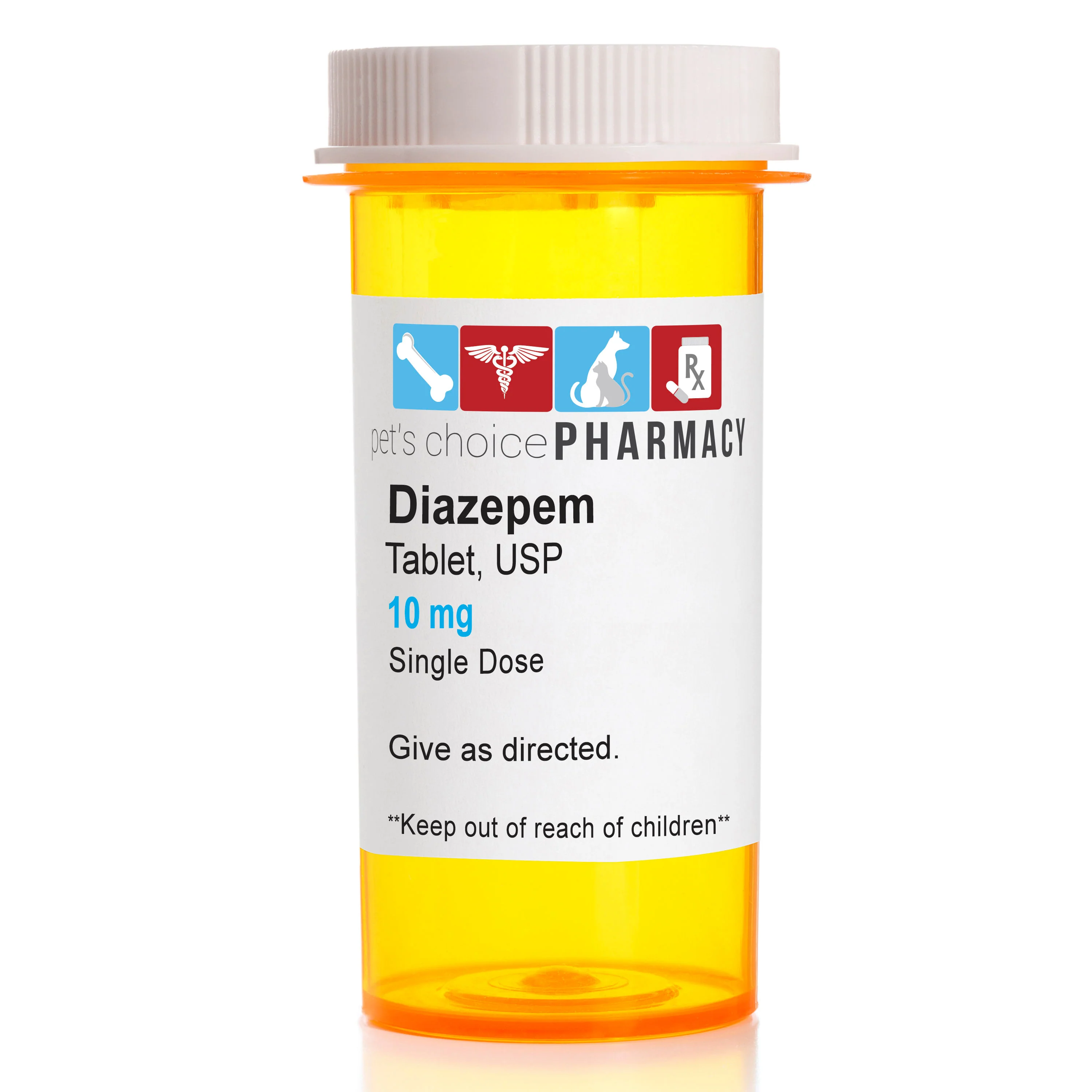 Rx Diazepam (Generic) Tablets for Dogs & Cats, 10mg - Buy Pet Shop