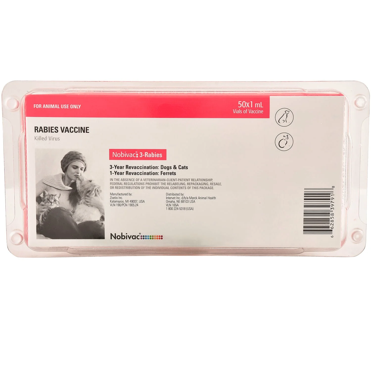 Nobivac 3 Rabies Vaccine (No Tags) - Buy Pet Shop