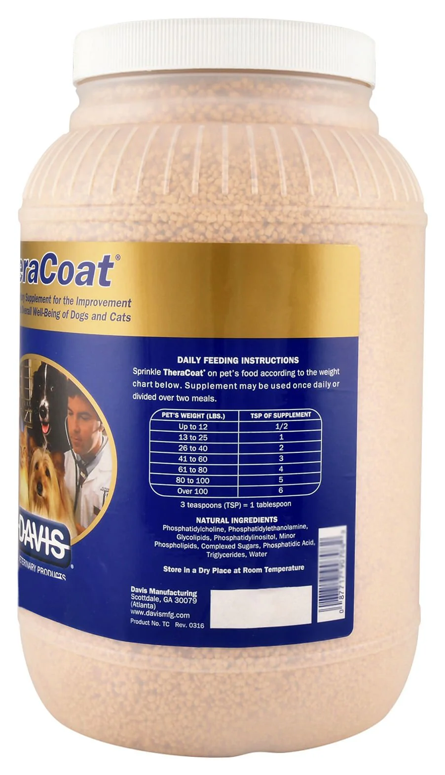 TheraCoat Skin & Coat Supplement for Dogs & Cats - Buy Pet Shop