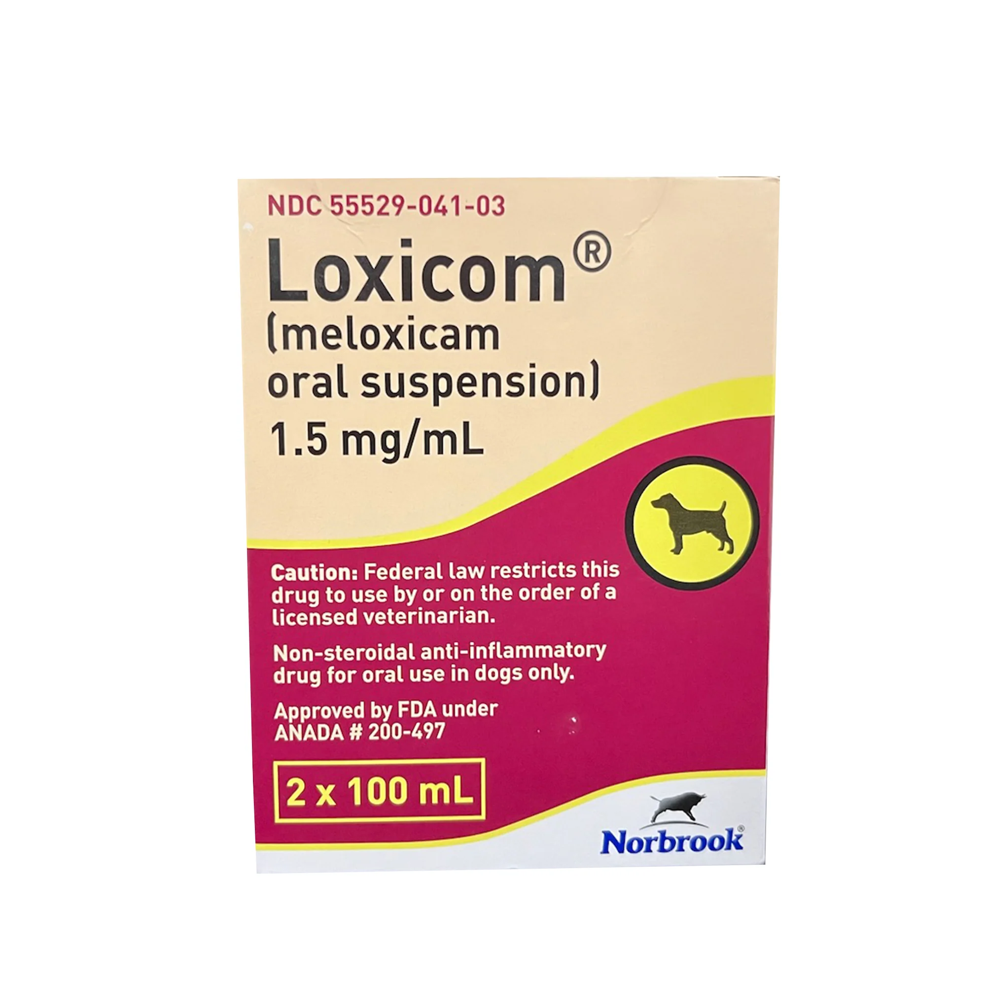 Rx Loxicom (meloxicam) Oral Suspension for Dogs, 1.5mg/mL, 2 x 100ml - Buy Pet Shop