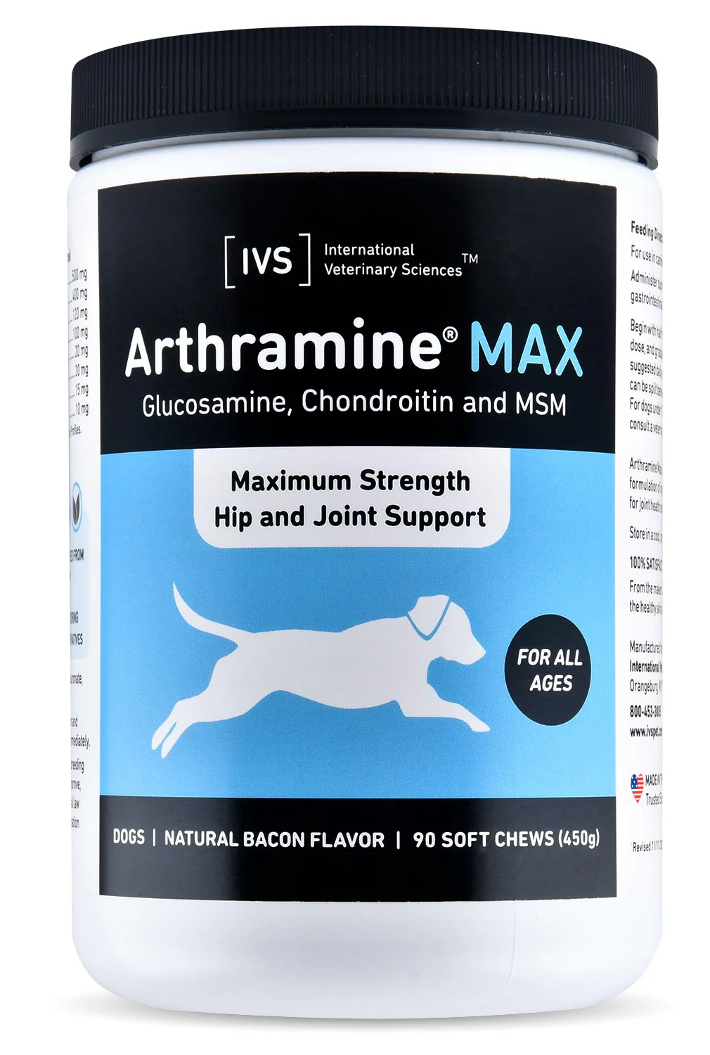 Arthramine MAX Soft Chews, Bacon, 90 ct - Buy Pet Shop