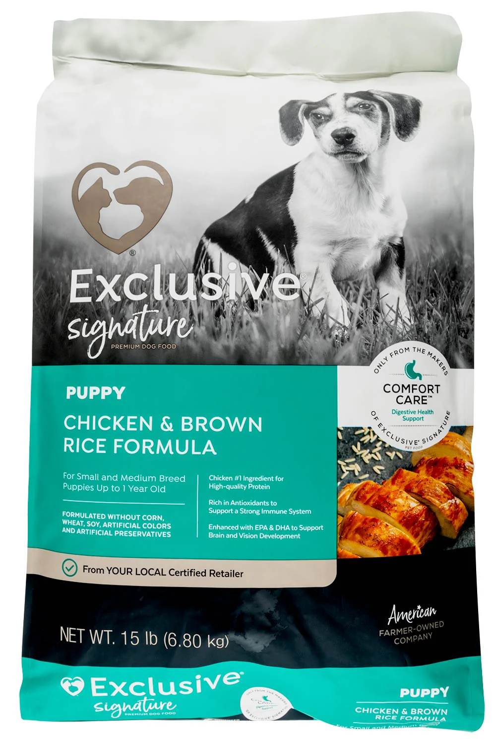 Purina Exclusive Puppy Food, Chicken/Brown Rice - Buy Pet Shop