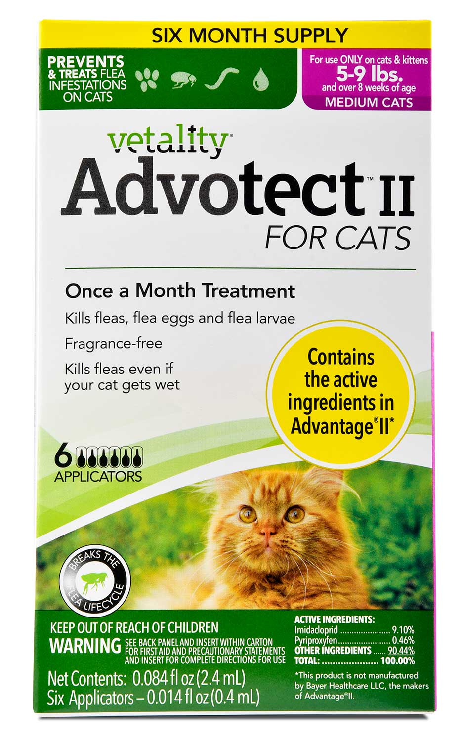 Vetality Advotect II for Cats, 6 pack - Buy Pet Shop