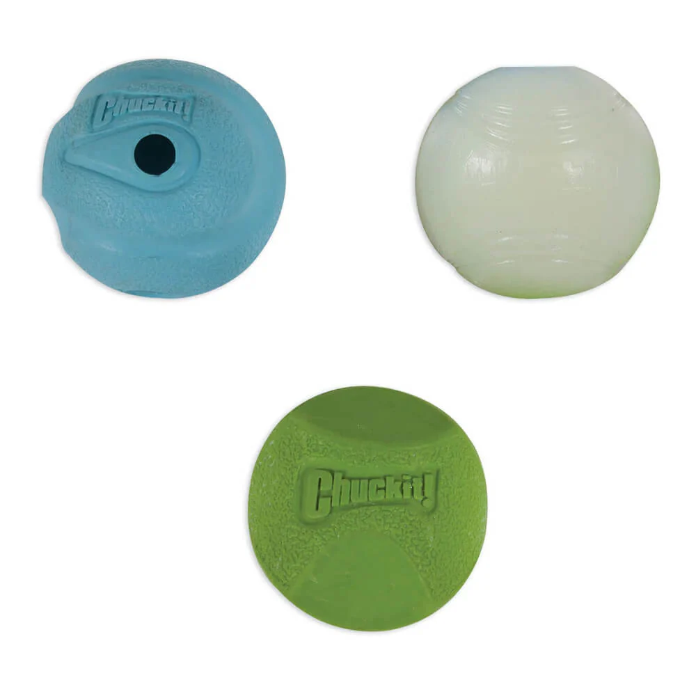 Chuckit! Fetch Ball Medley, Assorted, Small, 3 pk - Buy Pet Shop