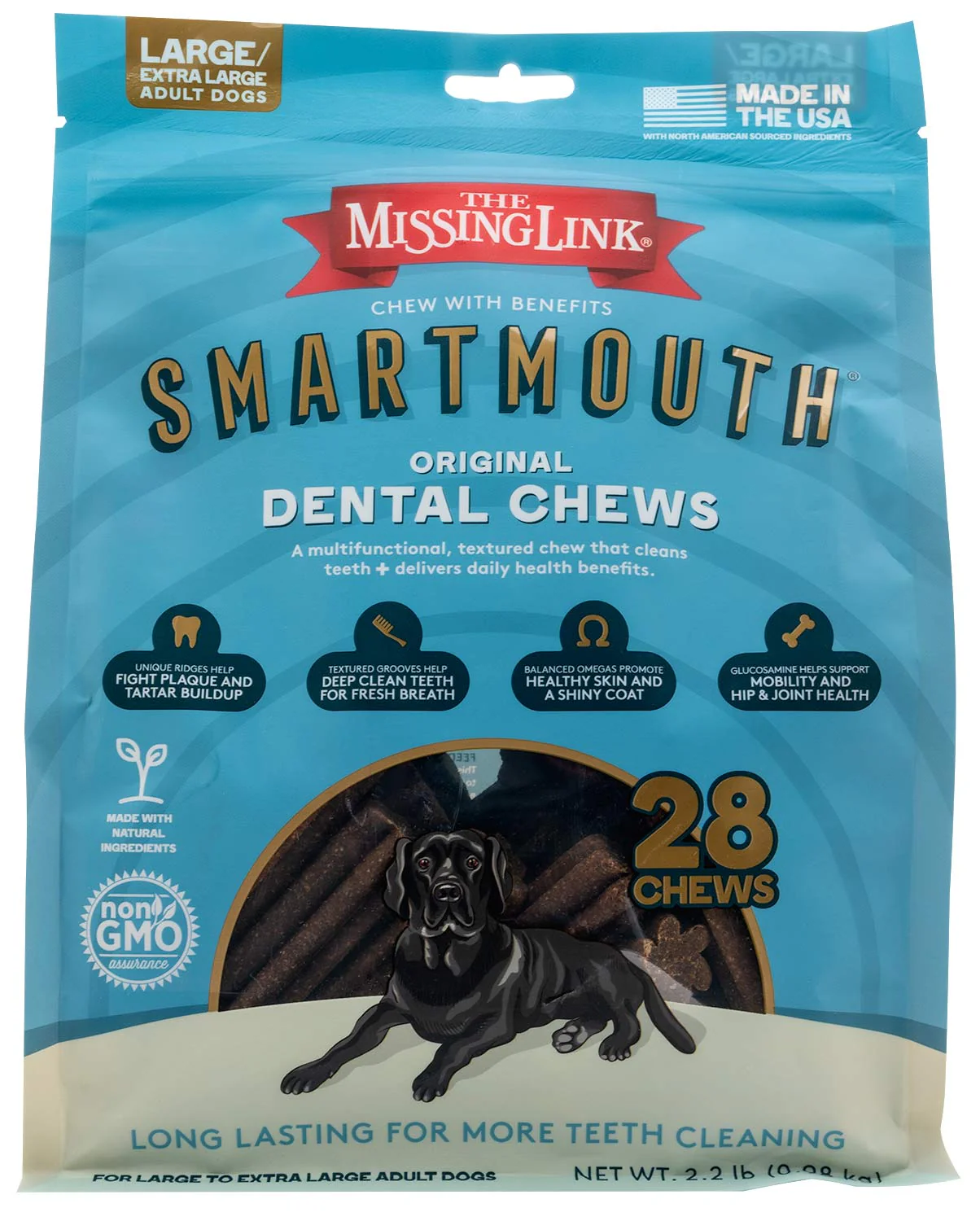 Smartmouth 7-in-1 Dental Chews for Dogs, L/XL, 28 ct - Buy Pet Shop