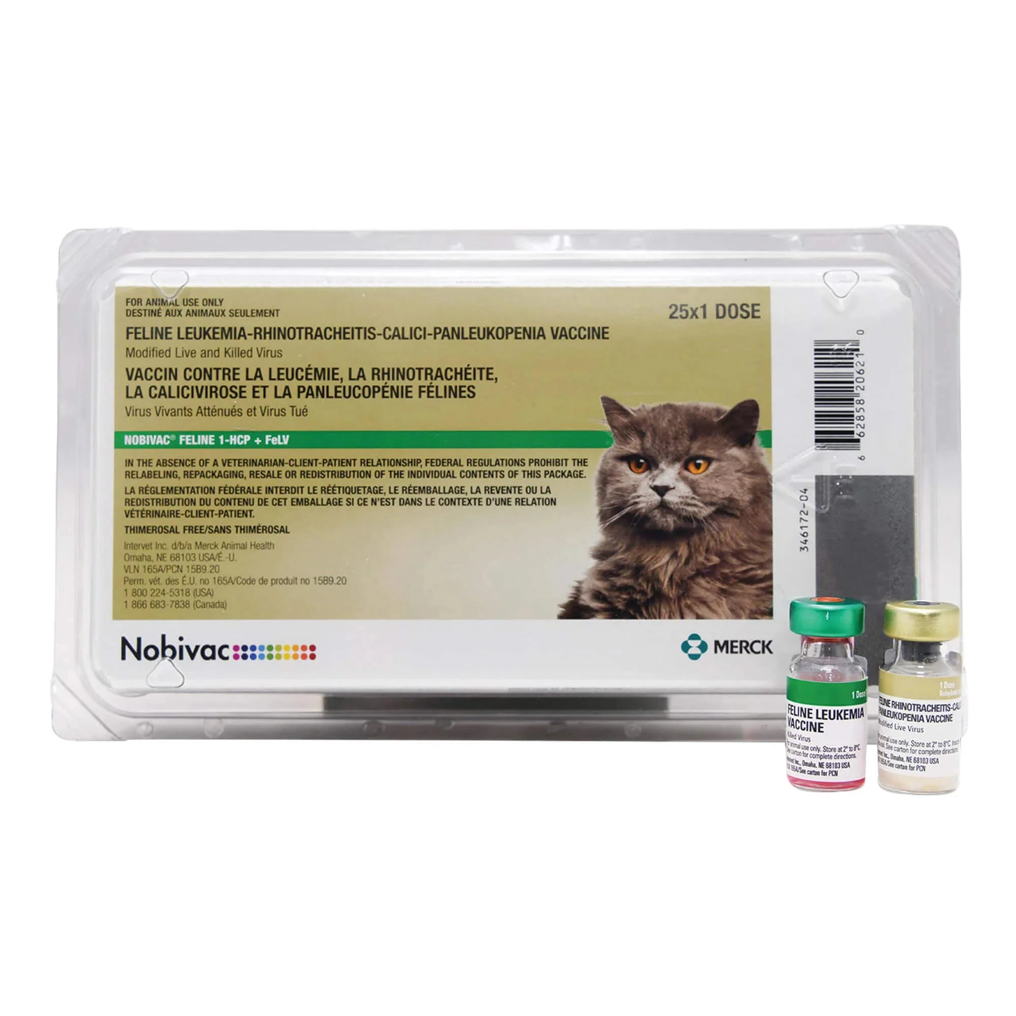 Nobivac Feline 1-HCP+FeLV, 25 x 1 Dose - Buy Pet Shop