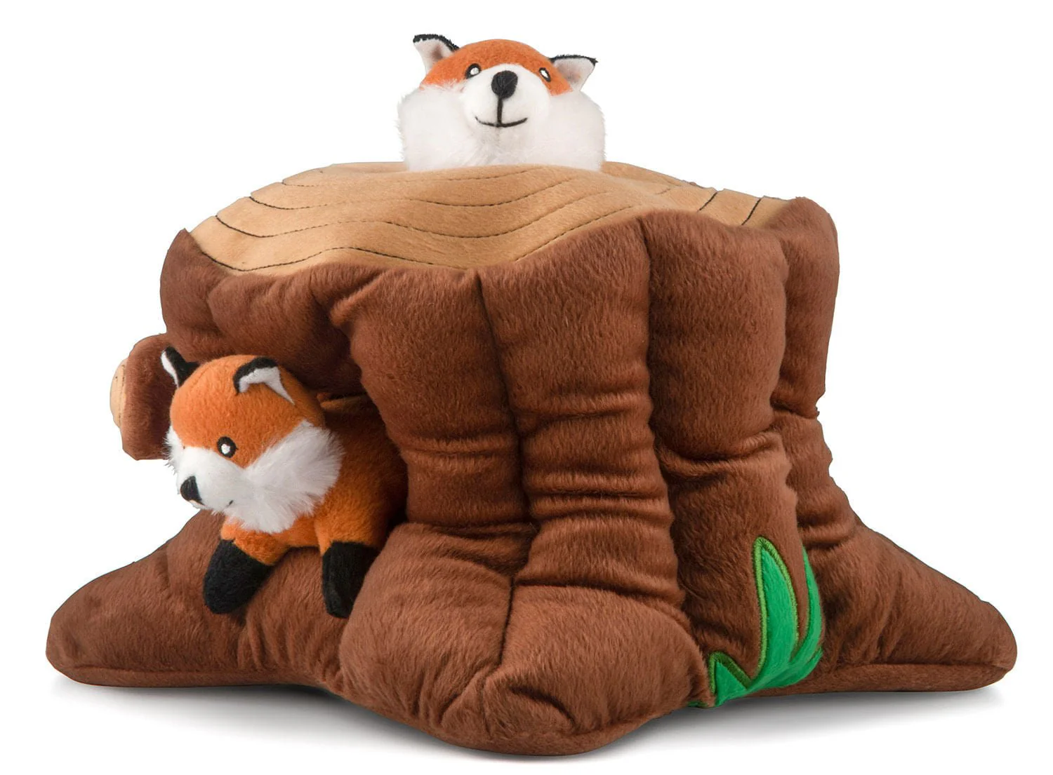 Zippy Burrow 4 Piece Fox Stump Squeaker Dog Toy - Buy Pet Shop