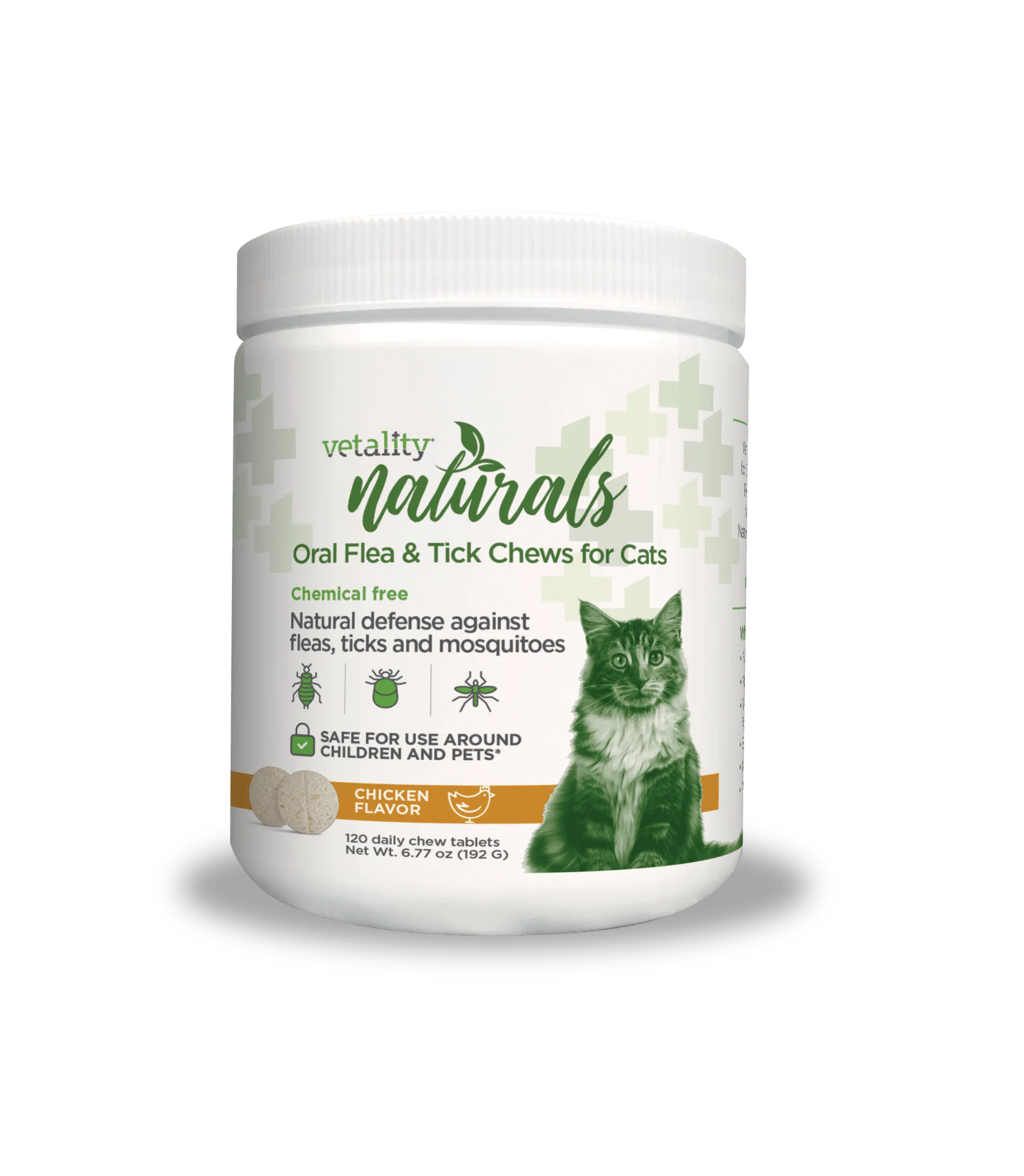 Vetality Naturals Oral Flea & Tick Chews for Cats, 120 ct - Buy Pet Shop