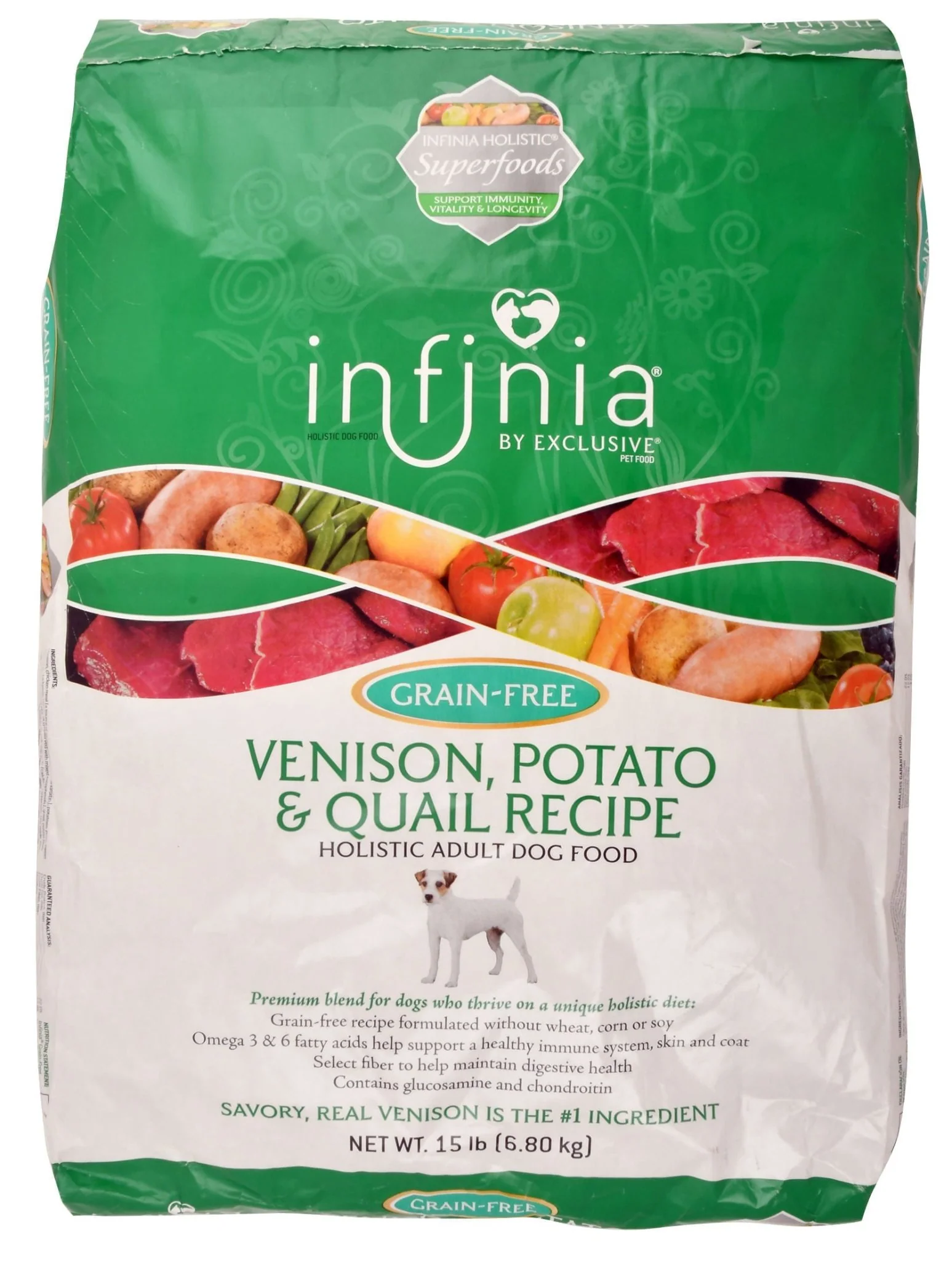 Infinia Grain Free Venison, Potato, & Quail Recipe - Buy Pet Shop