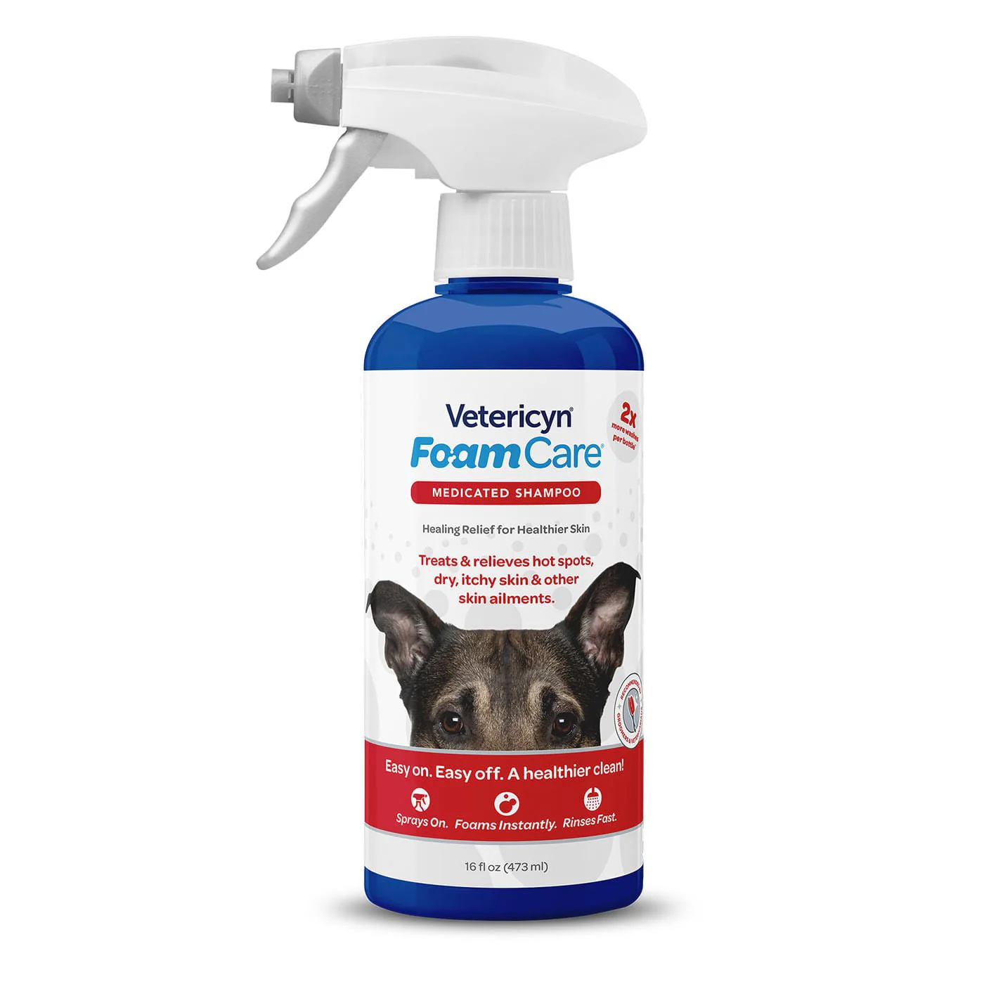 Vetericyn FoamCare Medicated Pet Shampoo, 16 oz - Buy Pet Shop