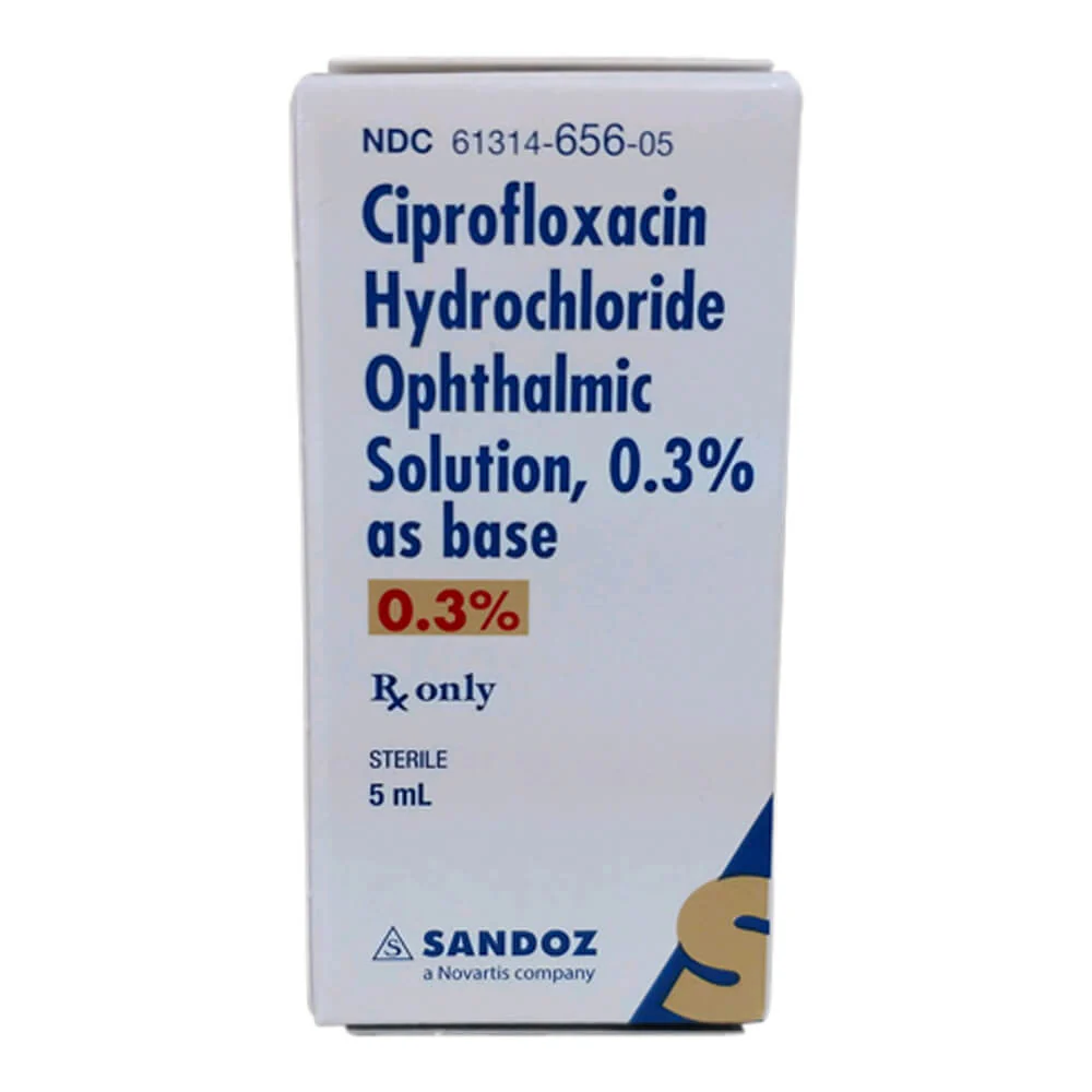 Rx Ciprofloxacin HCl Opth Solution 0.3% x 5 ml - Buy Pet Shop