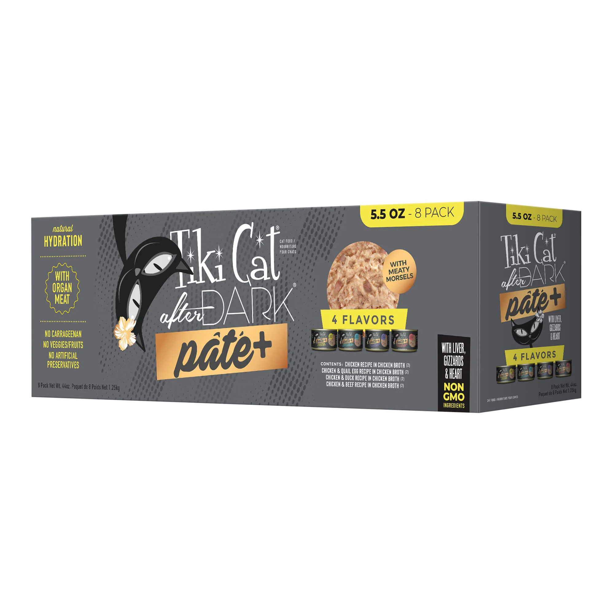 Tiki Cat After Dark Pate+ Variety Pack, 5.5 oz Cans, 8 ct - Buy Pet Shop
