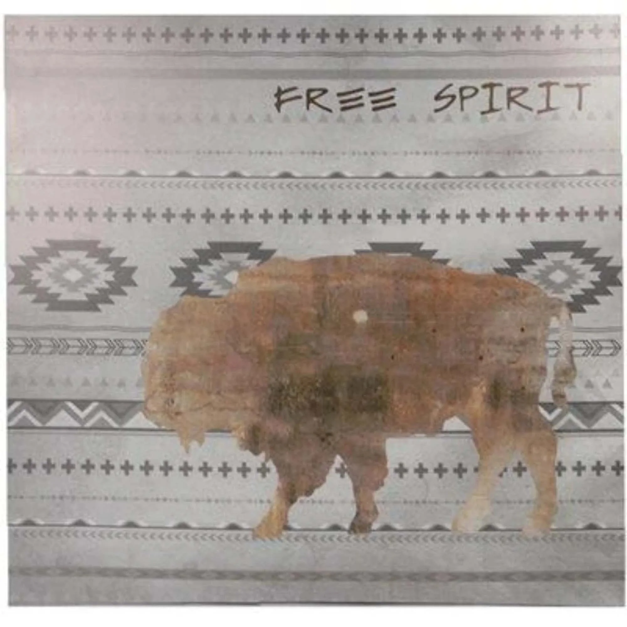 Free Spirit Aztec Buffalo Canvas Southwestern Wall Art - Buy Pet Shop