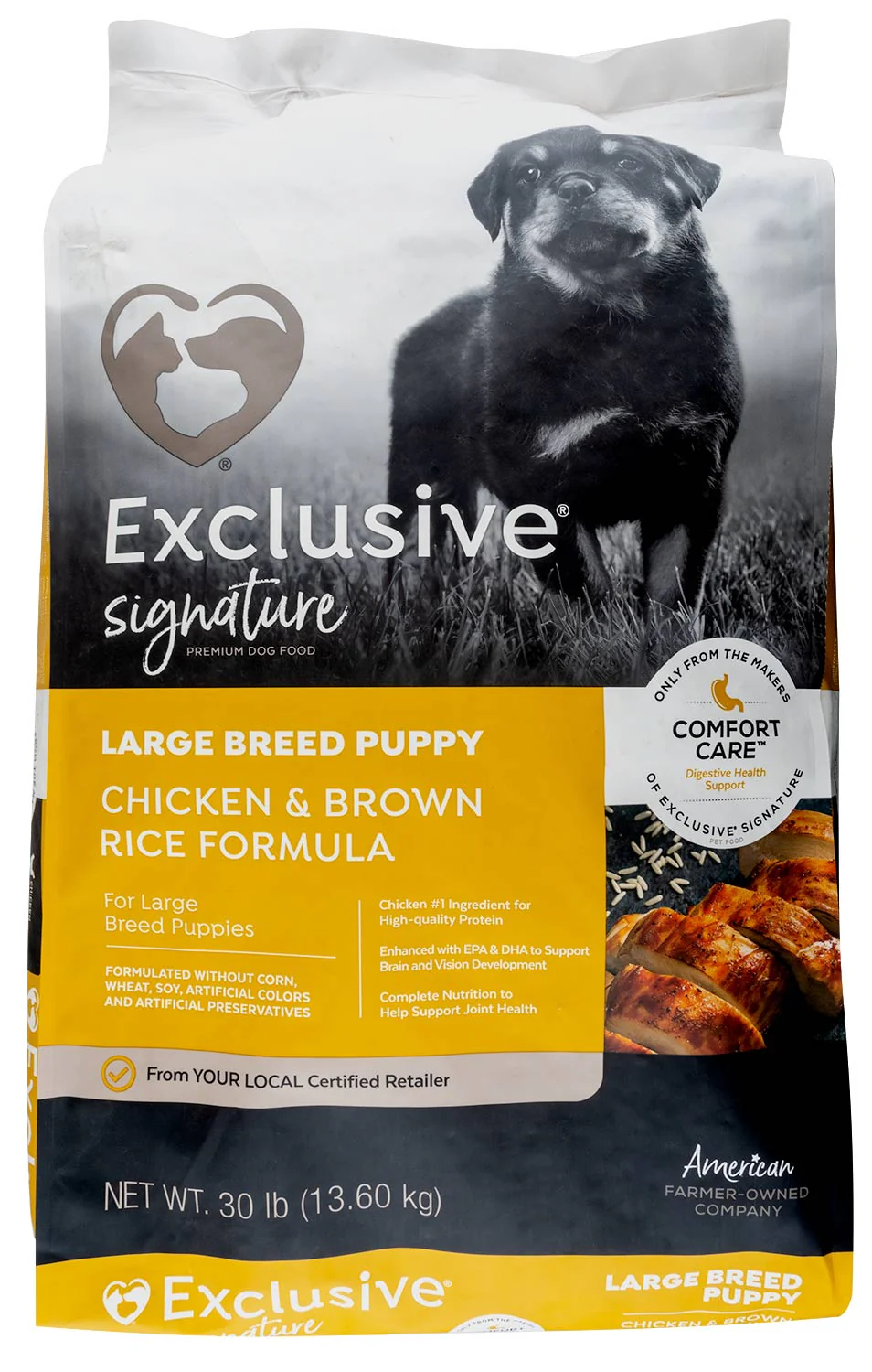 Purina Exclusive Large Breed Puppy Food, Chicken/Brown Rice - Buy Pet Shop