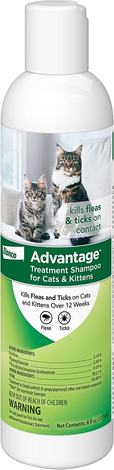 Advantage Treatment Shampoo for Cats & Kittens, 8 oz - Buy Pet Shop