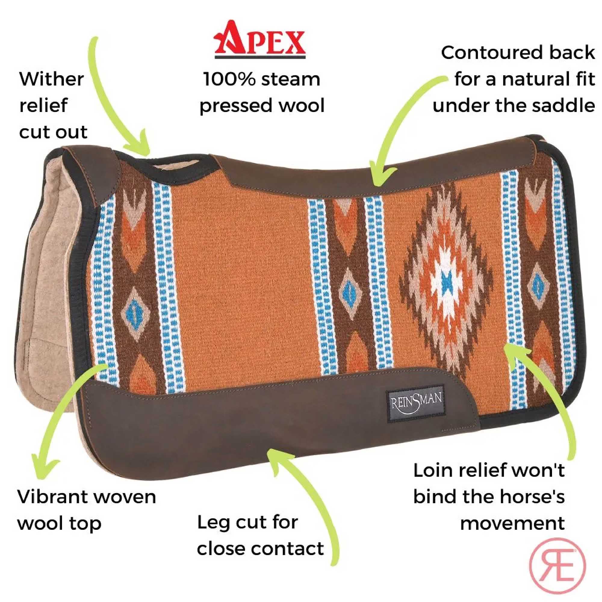 Reinsman Ranahan Wool Saddle Pad - Buy Pet Shop