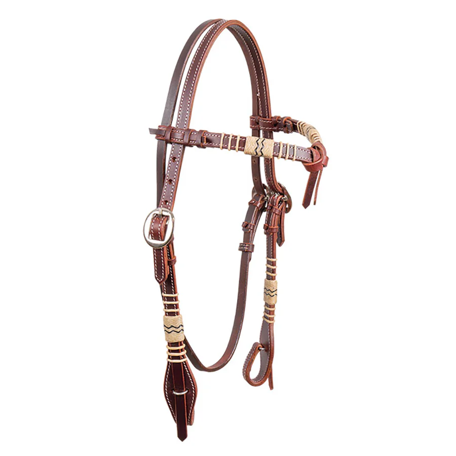 Latigo and Rawhide Futurity Leather Headstall - Buy Pet Shop
